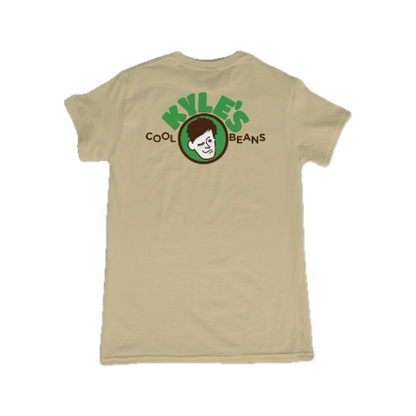 Sand KCB T-Shirt back, sand shirt, Full KCB logo across the back of the shirt centered on the shoulders